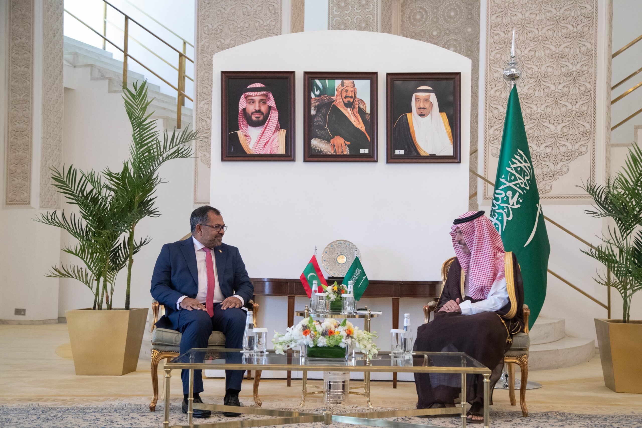 Moosaa Zameer meeting with saudi foreign miniter