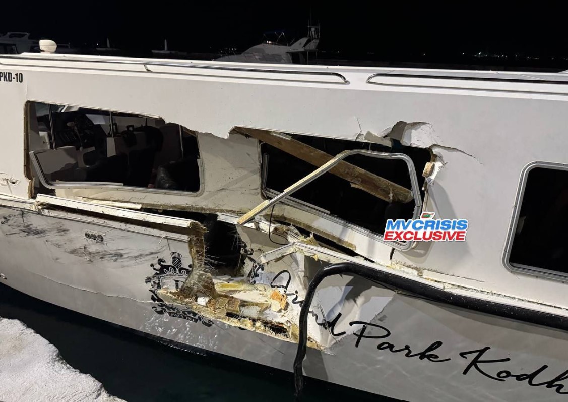 Speet boat accident gulheefalhu kairi